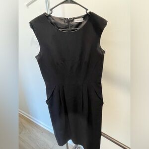 Calvin Klein size 4 black lined work dress